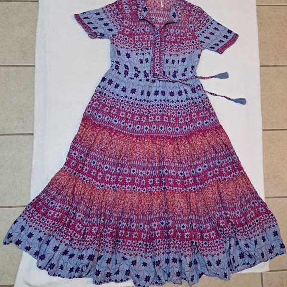 Free People Rare Feelings Maxi Dress Multicolor - Women's size XS - Picture 3 of 9